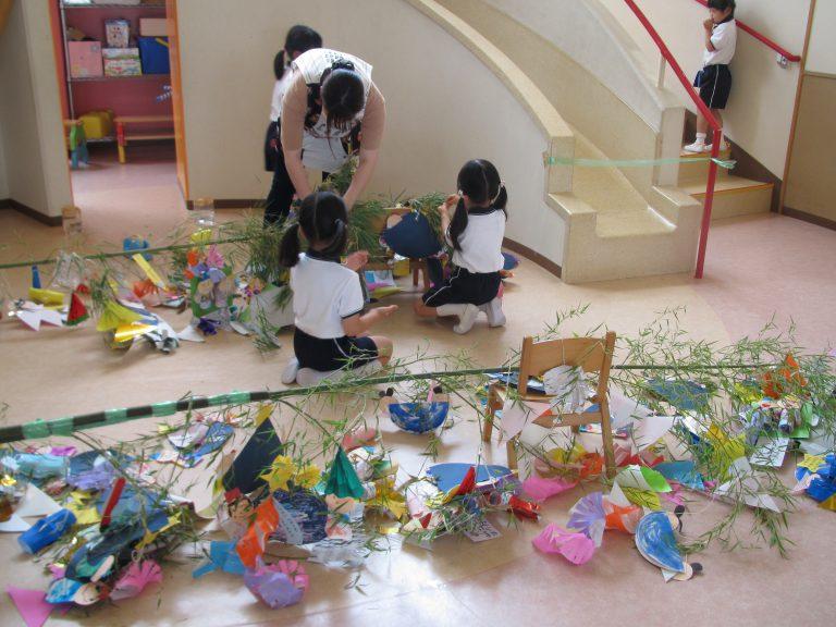 ねがいをこめて七夕かざり、「早くおでかけしたい」